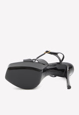 Saint Laurent Debbie 110 Patent Leather Platform Sandals Black 820579-1TV00-1000