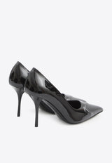 Alaïa Le Coeur 90 Patent Leather Pumps Black AA3E089CK168--999