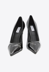 Alaïa Le Coeur 90 Patent Leather Pumps Black AA3E089CK168--999