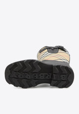 Burberry Checked Rain Boots Black 8111677--A1189