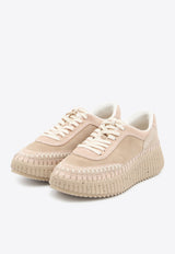 Chloé Nama Suede Low-Top Sneakers Powder CHC24A00RMS--26Z