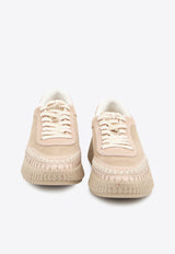 Chloé Nama Suede Low-Top Sneakers Powder CHC24A00RMS--26Z