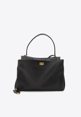 Balenciaga Medium Rodeo Leather Tote Bag Black 789772-2AA4V-1000