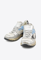 Golden Goose DB Dad-Star Laminated Leather Sneakers Silver GMF00884-F007463-70287