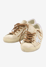 Golden Goose DB Super-Star Zebra Print Low-Top Sneakers Beige GWF00101-F007507-82997