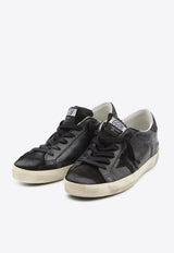 Golden Goose DB Super-Star Distressed Leather Sneakers Black GWF00101-F003463-90100
