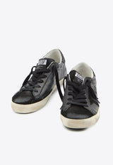 Golden Goose DB Super-Star Distressed Leather Sneakers Black GWF00101-F003463-90100