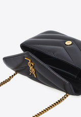 Saint Laurent Mini Lou Lou Crossbody Bag Black 821749-AAEAX-1000