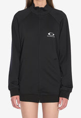 Balenciaga Open-Back Tracksuit Mini Dress Black 838779-TMV15-1000