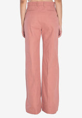 Chloé High-Rise Flared Pants Pink CH25APA06365--6L7