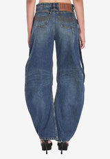 Jean Paul Gaultier Balloon Strap Jeans Blue W-TR009-D024-57