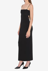 Alexander Wang Cut-Out Maxi Slip Dress Black 1KC3256002--001