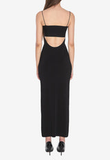 Alexander Wang Cut-Out Maxi Slip Dress Black 1KC3256002--001