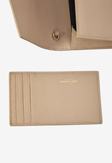 Saint Laurent Uptown Grain De Poudre Leather Chain Clutch Beige 607788-1GF0J-2721