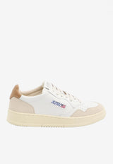 Autry Medalist Leather Low-Top Sneakers White AULW-LS-02