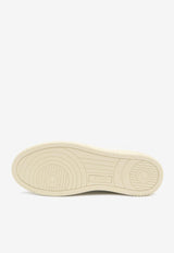 Autry Medalist Leather Low-Top Sneakers White AULM-LS-02