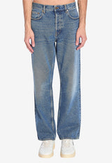 Golden Goose DB Washed Straight-Leg Jeans Blue GMP01636-P000621-50100