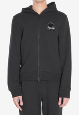 Moncler Logo Patch Zip-Up Hoodie Navy K20918G00023-89AZU-998