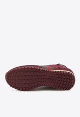Gucci Re-Motion Suede Low-Top Sneakers Burgundy 832918-AAEZM-6144
