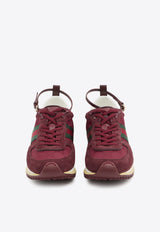 Gucci Re-Motion Suede Low-Top Sneakers Burgundy 832918-AAEZM-6144