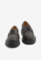 Tod's Tank Tread Boat Lace-Up Shoes Dark Brown XXM24L0JP00-UFS-S808