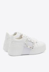 Roger Vivier Viv' Skate Flatform Sneakers White RVW73729110-LXQ-B001