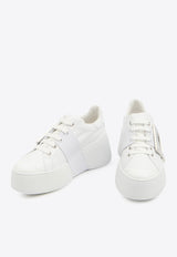 Roger Vivier Viv' Skate Flatform Sneakers White RVW73726150-LXQ-B001