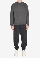Stone Island Industrial Four Print Crewneck Sweatshirt Gray K2S156100018-S0195-V0062