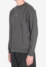 Stone Island Industrial Four Print Crewneck Sweatshirt Gray K2S156100018-S0195-V0062