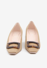 Roger Vivier Belle Vivier 45 Suede Pumps Beige RVW00639540-HR0-S812