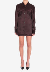 Khaite Matteo Silk Shirt Bordeaux 24043002--599