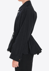 Loewe Zip-Up Drawstring Jacket Black S359Y02XEB--1100