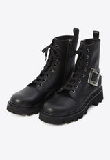 Roger Vivier Viv' Rangers Combat Boots Black RVW78442760-TTQ-B999