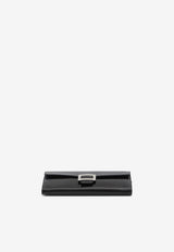 Roger Vivier Belle Vivier Patent Leather Chain Clutch Black RAWAWSB4400-UKP-B999