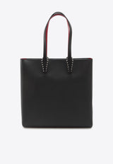 Christian Louboutin Cabata Grained Leather Tote Bag Black 3255085-B078-BLACK