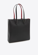 Christian Louboutin Cabata Grained Leather Tote Bag Black 3255085-B078-BLACK