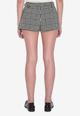 Self-Portrait Houndstooth Mini Skort Black PF25111SKBW--BLACK AND WHITE