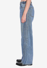 Alexander Wang Washed Wide-Leg Jeans Blue 4DC3244397--486