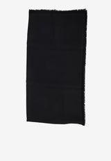 Gucci GG Jacquard Wool and Silk Scarf Black 809499-4G930-1000