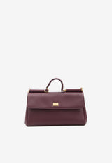 Dolce & Gabbana My Sicily Calf Leather Top Handle Bag Bordeaux BB7782-B7321-80346