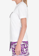 Dolce & Gabbana Majolica Print DG Logo T-shirt White F8N08ZG-GDC6U-W0800