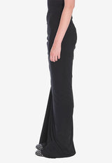 Alaïa Draped Maxi Skirt Black AA9J2378J050B--995