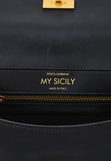 Dolce & Gabbana My Sicily Calf Leather Top Handle Bag Black BB7781-B7321-80999