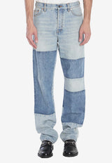 Gucci Patchwork Denim Pants Light Blue 835163-XDDCV-4681