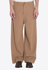 Loewe Twill Carpenter Wide-Leg Pants Beige H526Y04WHB--2140