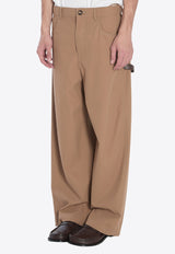 Loewe Twill Carpenter Wide-Leg Pants Beige H526Y04WHB--2140