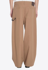 Loewe Twill Carpenter Wide-Leg Pants Beige H526Y04WHB--2140
