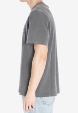 Golden Goose DB Golden Print Distressed T-shirt Gray GMP01220-P000671-60318