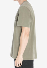 Golden Goose DB Reversed Golden Distressed T-shirt Olive GMP01220-P000671-35479