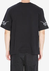 Casablanca Blades Print T-shirt Black AW25JTS044--05